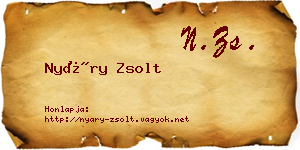 Nyáry Zsolt névjegykártya